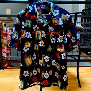 Mens L Hawaiian shirt: Roundy Bay